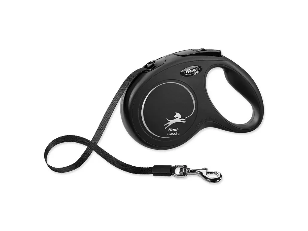 Hit Sezóny Vodítko Flexi Classic New páska M černé (5 m)