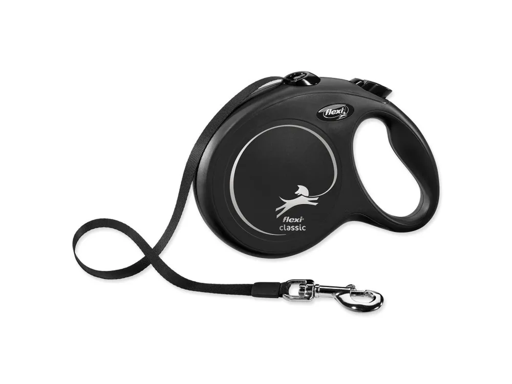 Vodítko Flexi Classic New páska L černé 8 m Přímo Od Výrobce