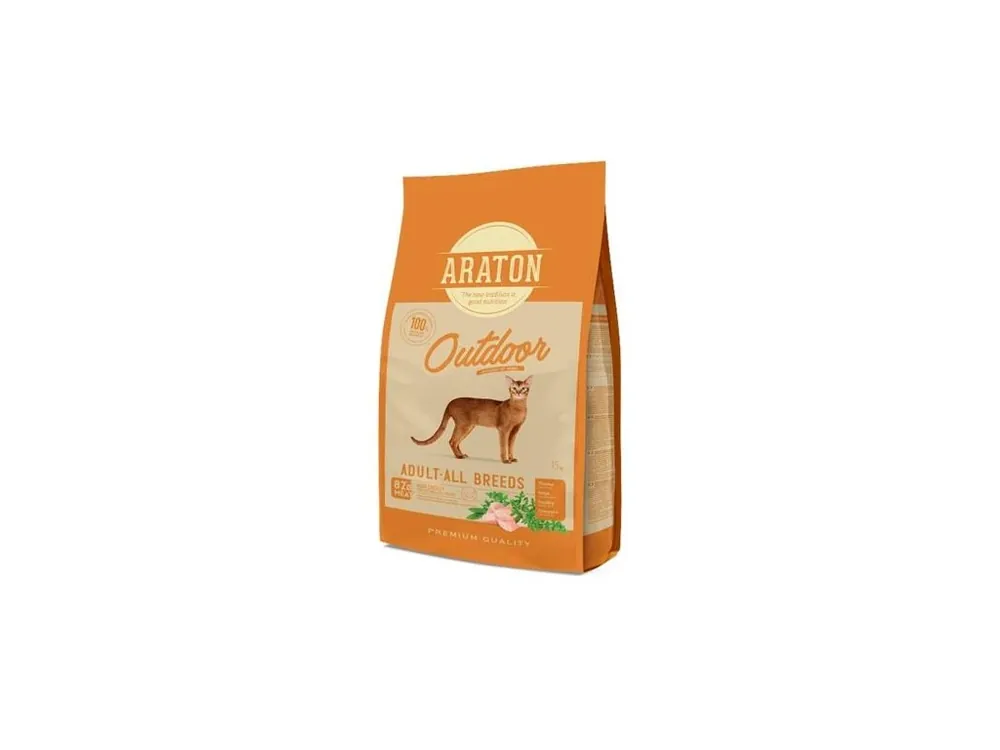 Araton Cat Dry Adult Outdoor Poultry 15 kg Horká Nabídka