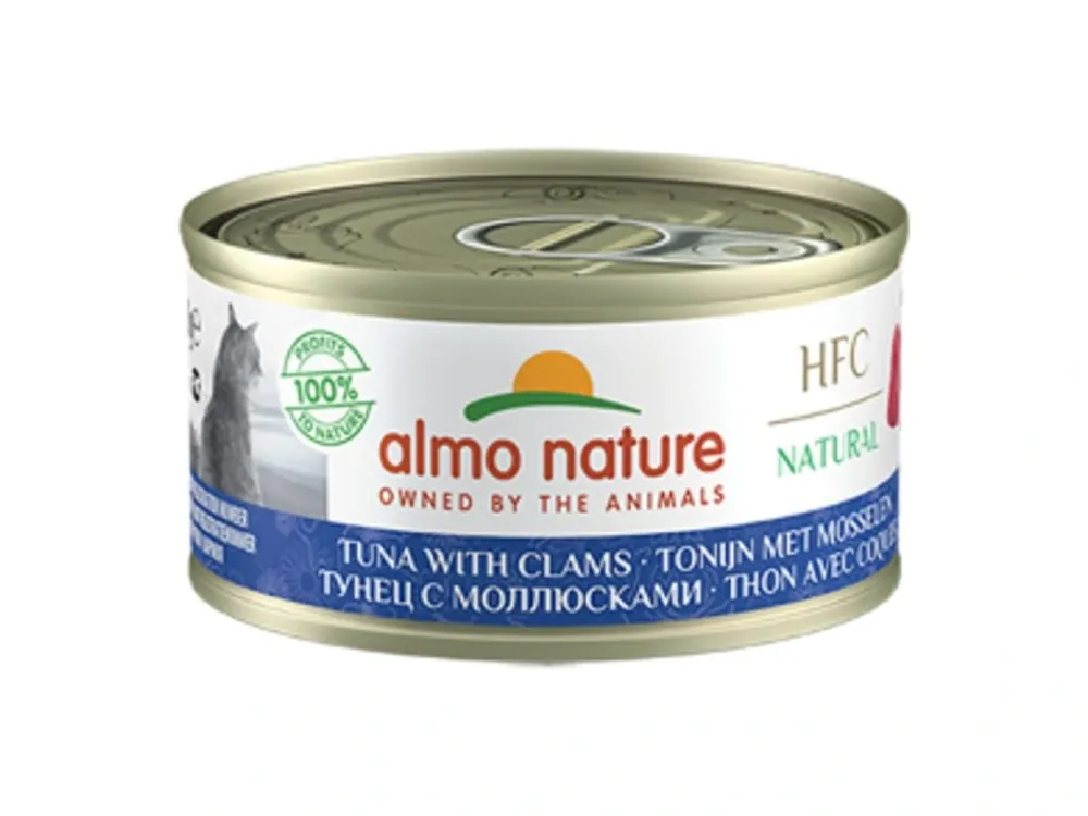 Akční Cena Almo Nature HFC Natural - Tuňák a mušle 70g