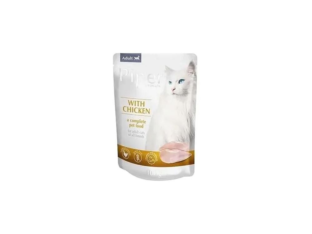 Novinka PIPER CAT kapsička pro kočky, kuřecí 100g