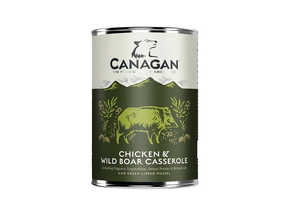 Canagan Dog konzerva - Kuře a Divočák 400 g Nová Kolekce