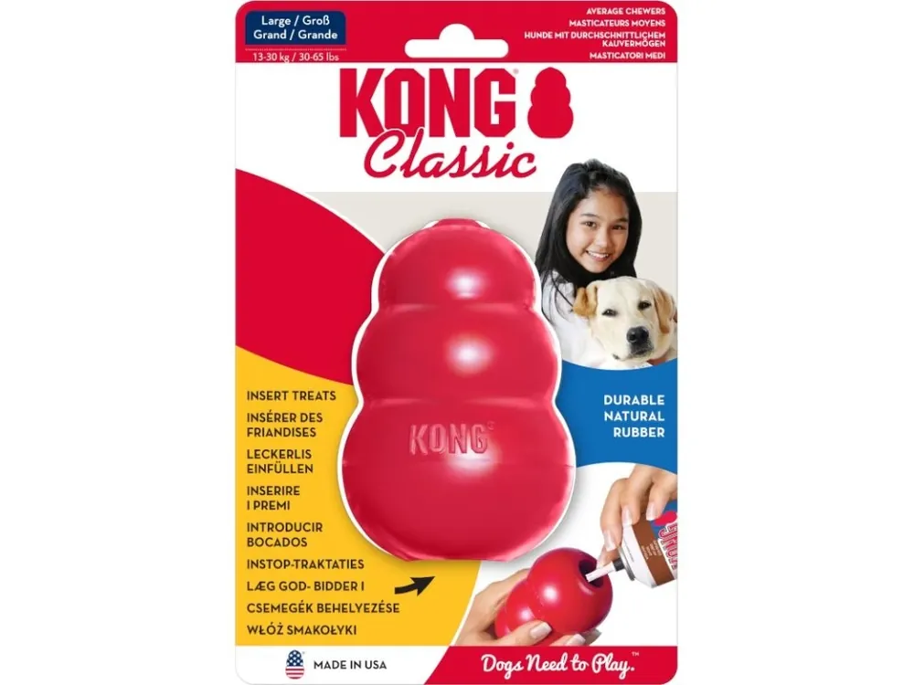 Levný Hračka guma sněhulák KONG Classic (vel. L)