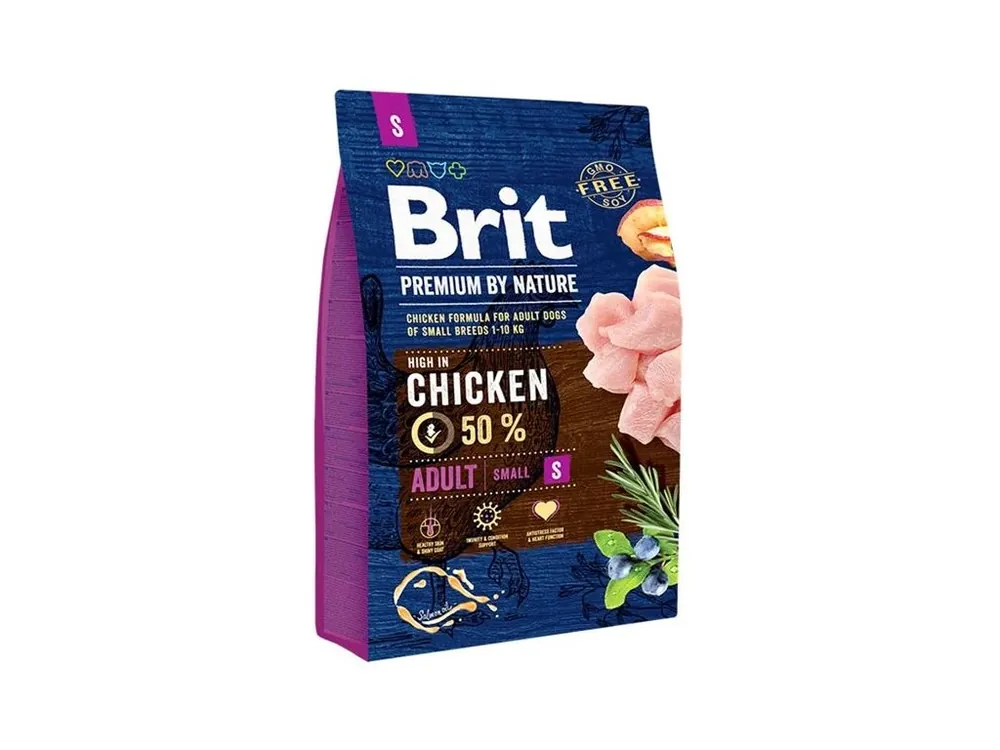 Brit Premium by Nature Dog Adult (S) 3 kg Sleva