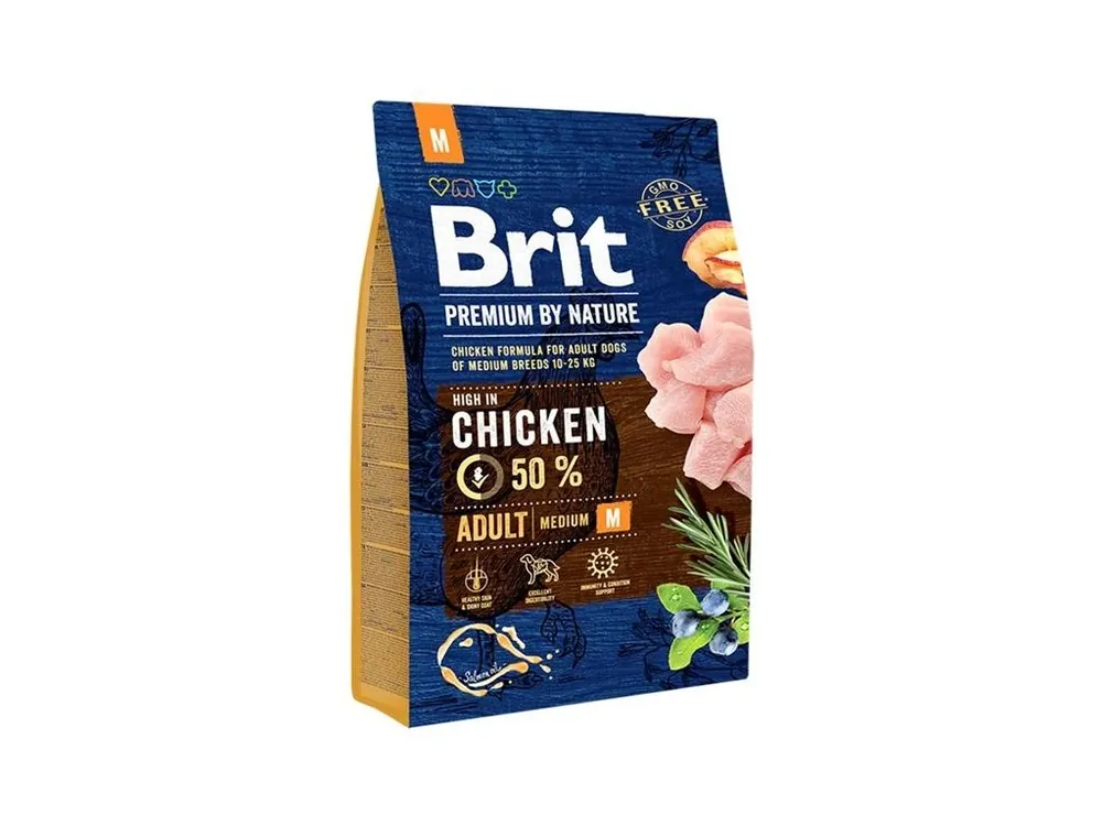 Brit Premium by Nature Dog Adult (M) 3 kg Nejprodávanější