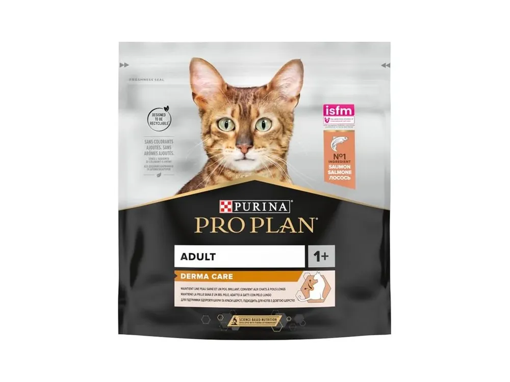 Cenově Výhodný Pro Plan Cat Adult Derma Care losos 400 g