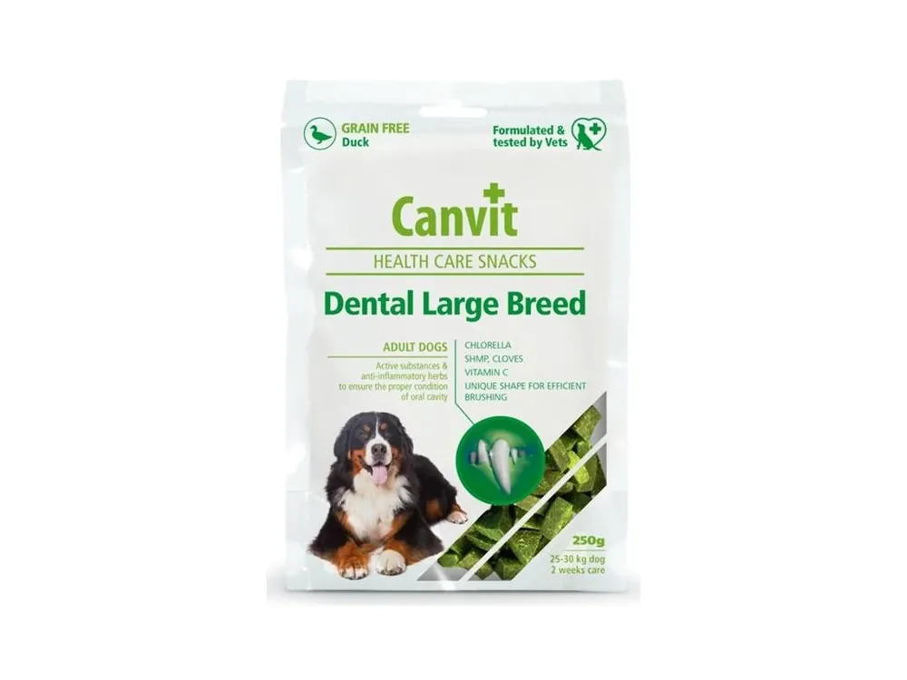 Canvit snack dog Dental Large Breed 250 g Cenová Bomba