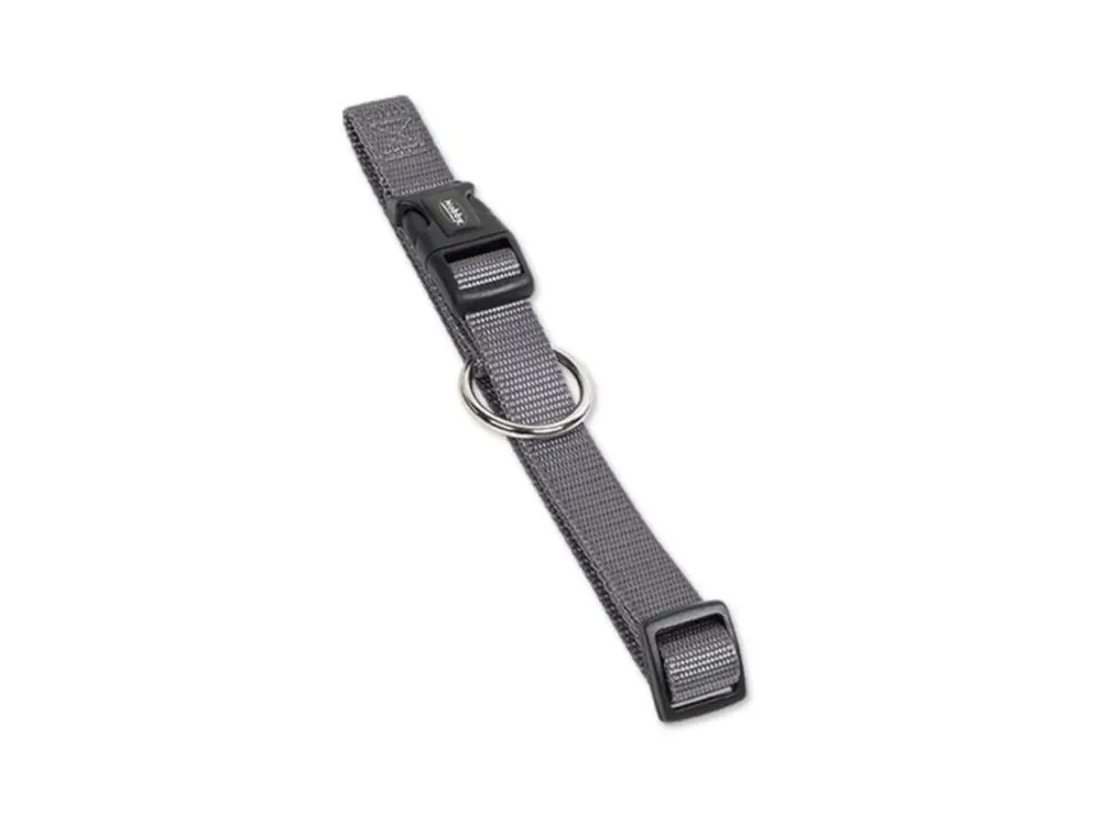 Obojek nylon classic 1x13-20 cm Nobby šedý Top Prodej