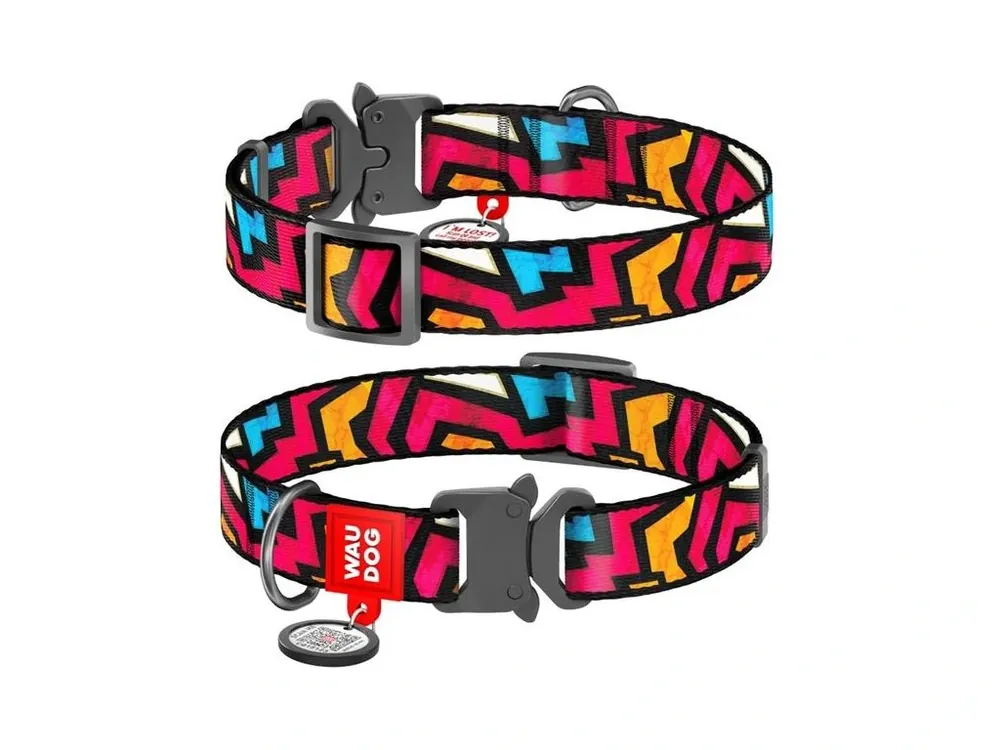 Obojek nylon 20 mm x 28-40 cm WAUDOG Graffiti Jen Po Omezenou Doba