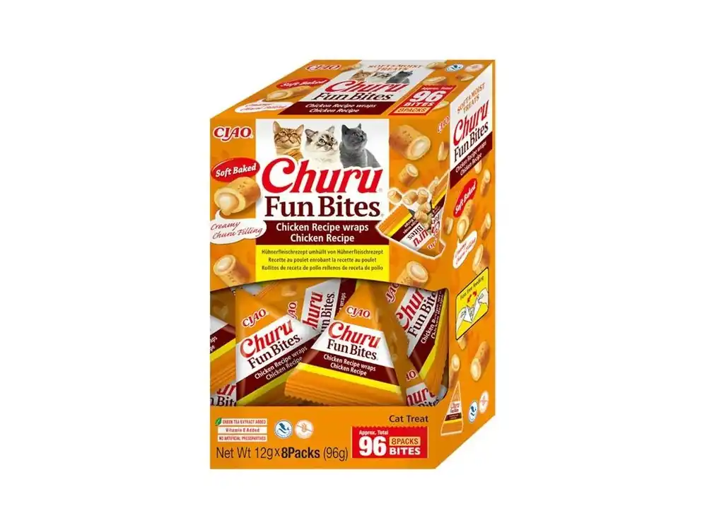Jen Po Omezenou Doba Inaba Churu Fun Bites cat snack kuře 96 g