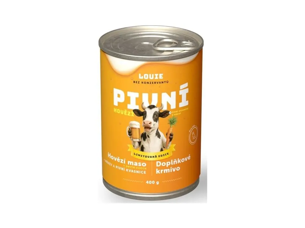 Louie konzerva pro psy - Pivní hovězí 400 g Nová Kolekce