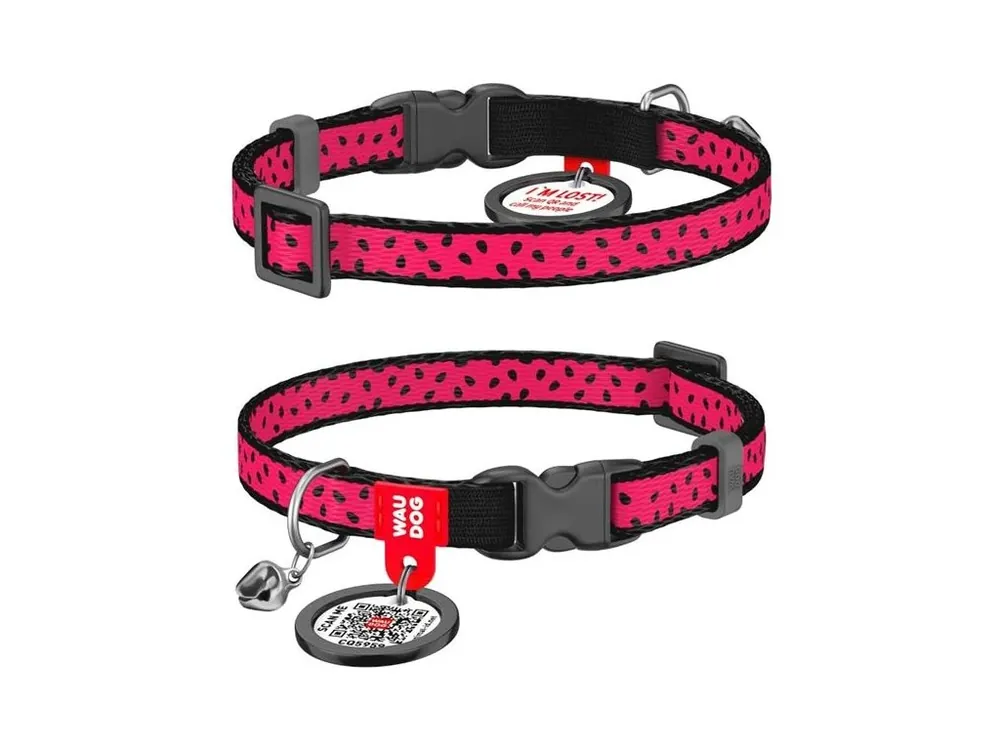 Obojek cat nylon WAUDOG Melon 20-30 cm/1 cm Novinka