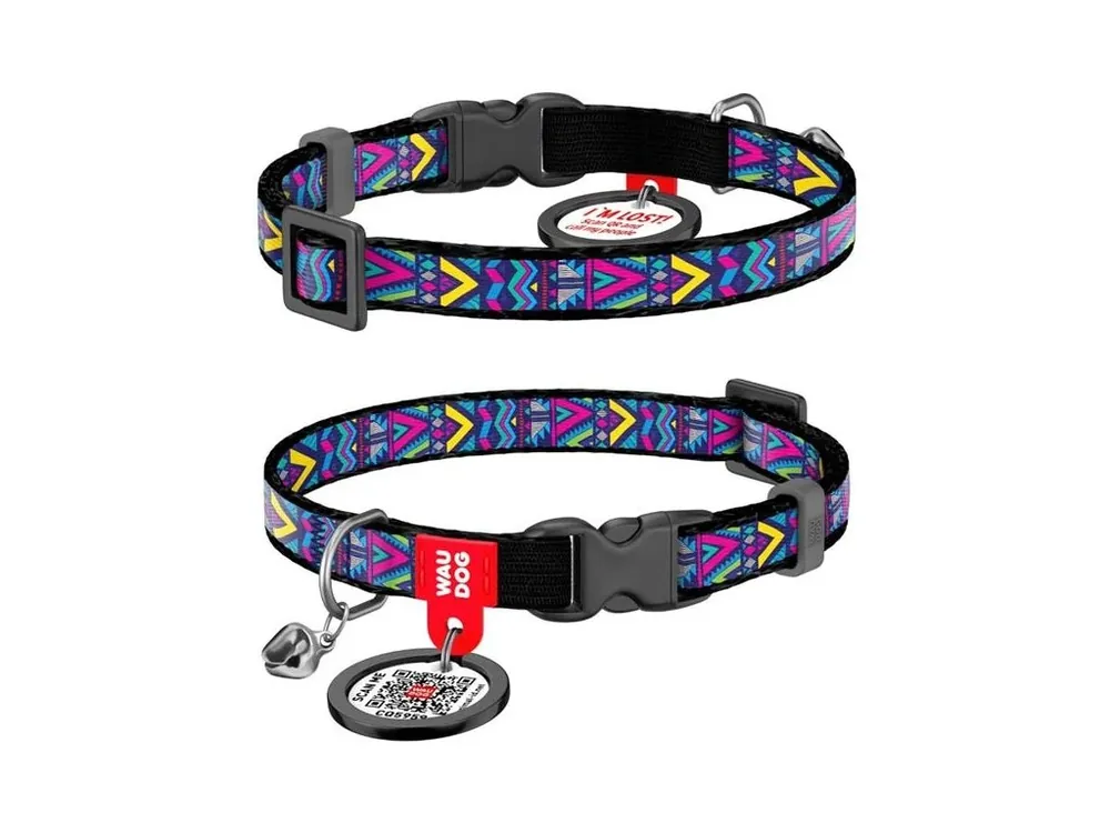 Obojek cat nylon WAUDOG Indie 20-30 cm/1 cm Hit Sezóny
