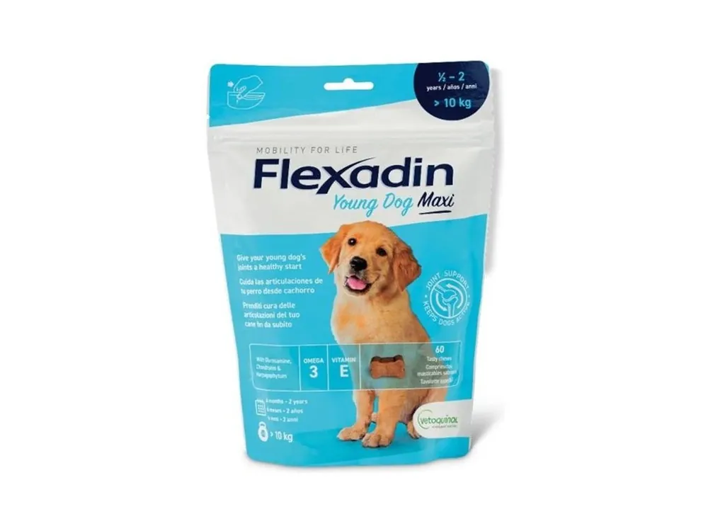 Značkový Flexadin Young Dog Maxi žvýkací 60 tablet