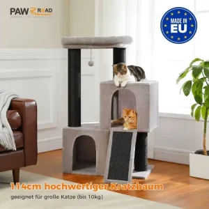 KOČIČÍ STROM - stabilní, 3 patrový (114 cm) Levný