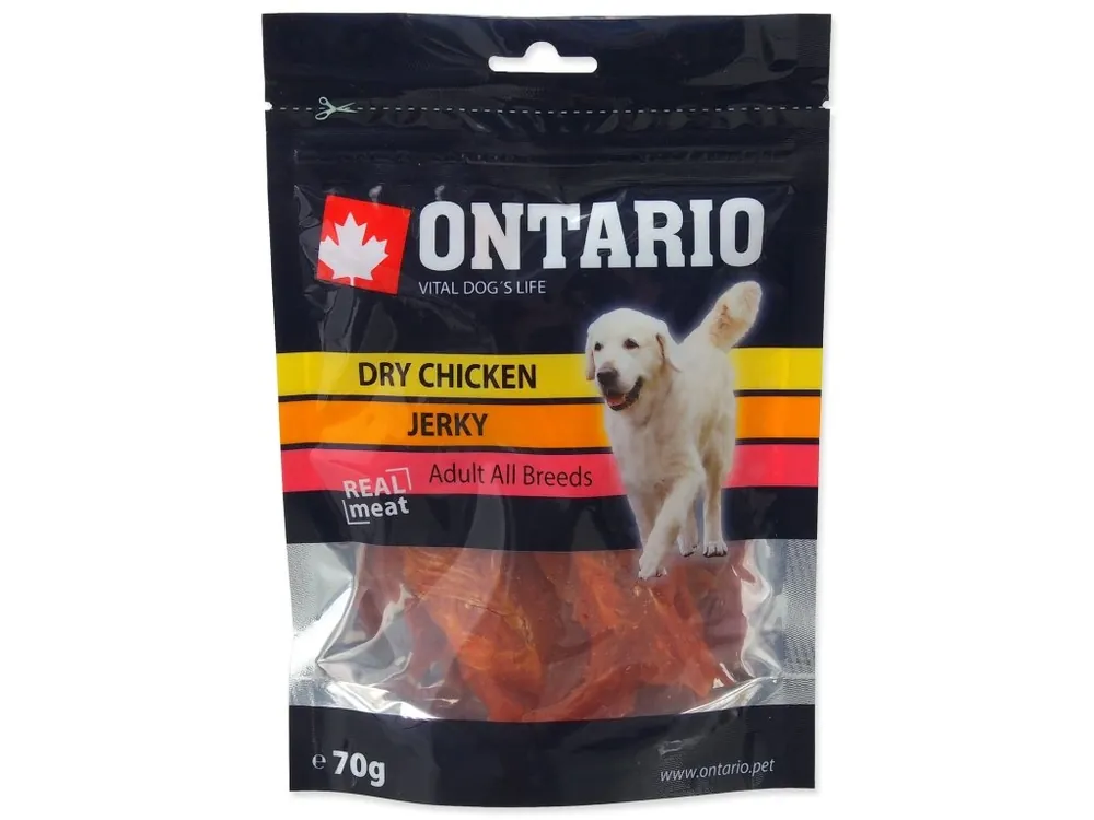 Omezená Nabídka Pochoutka Ontario kuře, sušené plátky 70 g