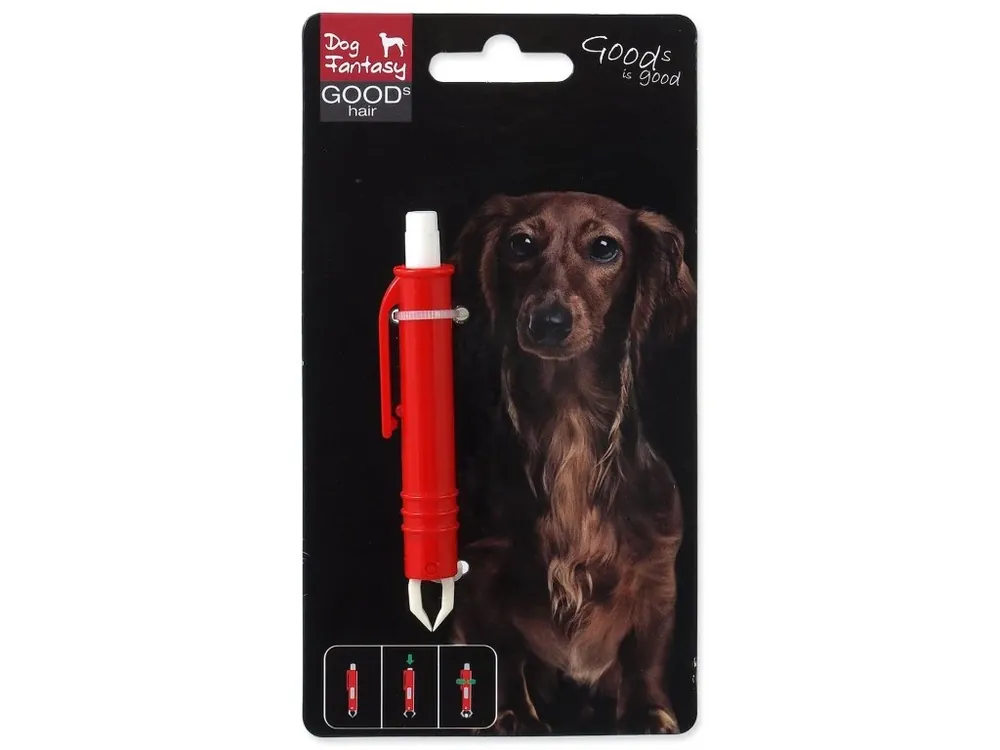 Novinka Pinzeta Dog Fantasy na klíšťata plast 9 cm
