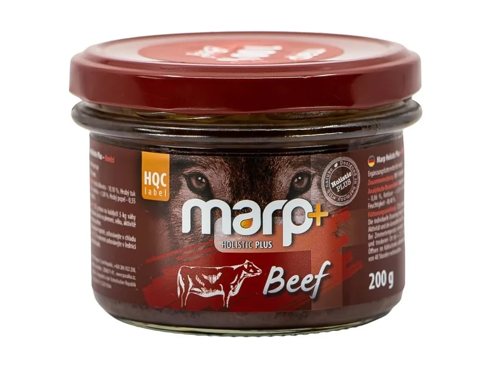 Nová Kolekce Marp 100% hovězí ve sklenici pro psy 200 g