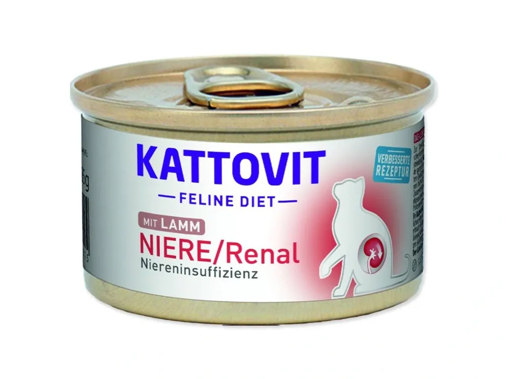 Konzerva Kattovit Niere/Renal jehněčí 85 g Speciální Cena