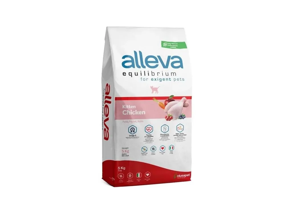 ALLEVA EQUILIBRIUM Cat Kitten Chicken 5 kg Top Prodej