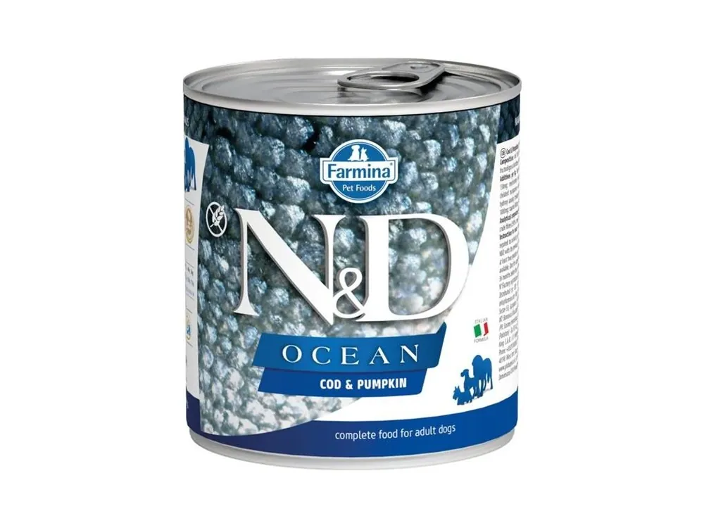 N&D OCEAN Dog konzerva Cod & Pumpkin 285 g Nejprodávanější