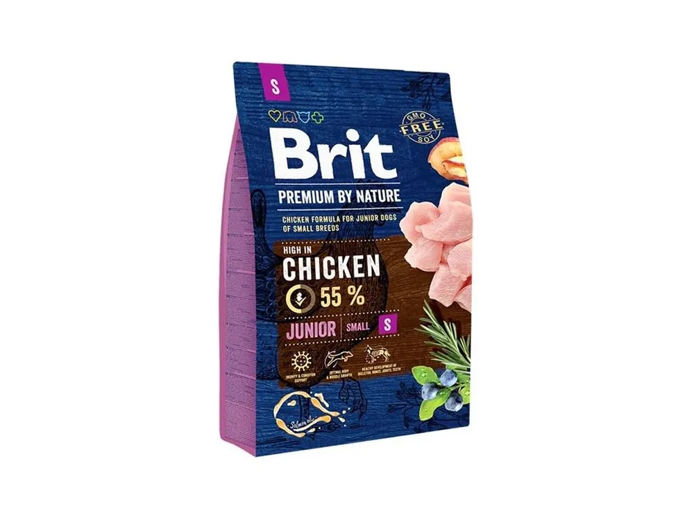 Brit Premium by Nature Dog Junior (S) 3 kg Cenová Bomba