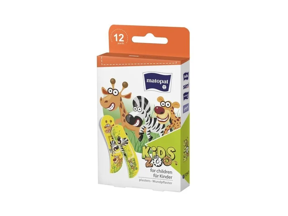 Matopat Náplasti pro děti KIDS ZOO 12 ks Pouze Dnes