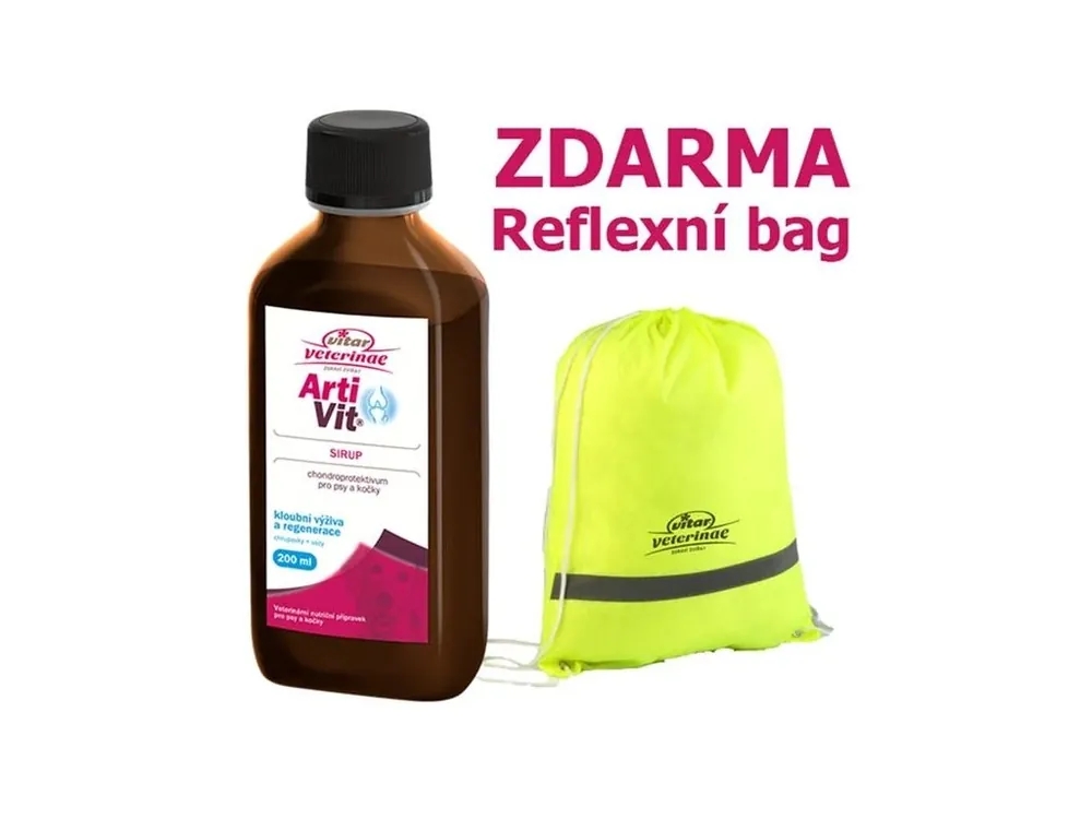 Nakupujte Hned Artivit sirup 200 ml + reflexní bag zdarma