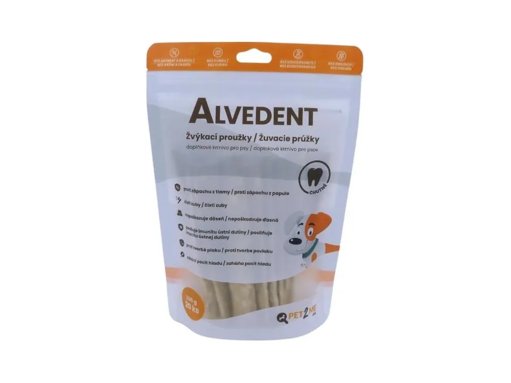 Originální Pet2Me Alvedent 20x10 g (žvýkací proužky)