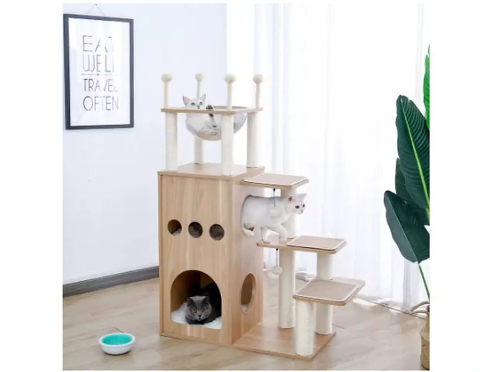 Levný KOČIČÍ STROM - moderní, designový (130 cm)