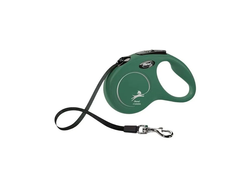 Flexi Classic S pásek Olive 5 m do 15 kg Cenově Výhodný