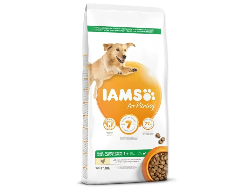 Časově Omezené Krmivo IAMS Dog Adult Large Chicken 12 kg