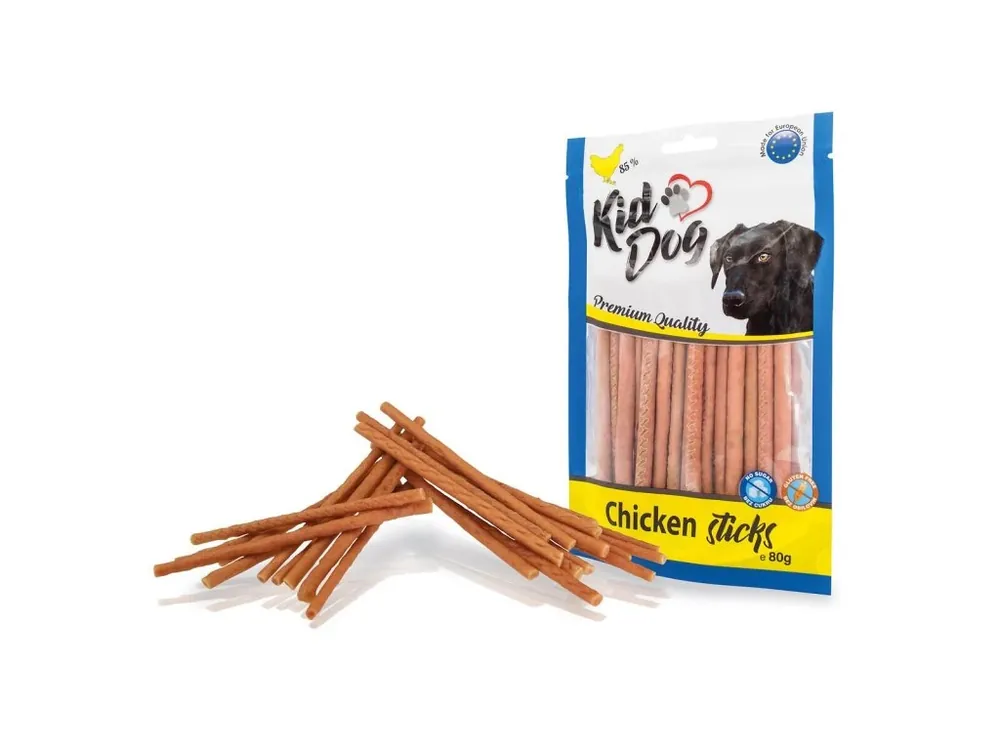 KIDDOG kuřecí tyčinky extra tenké 80 g Rychlé Dodání