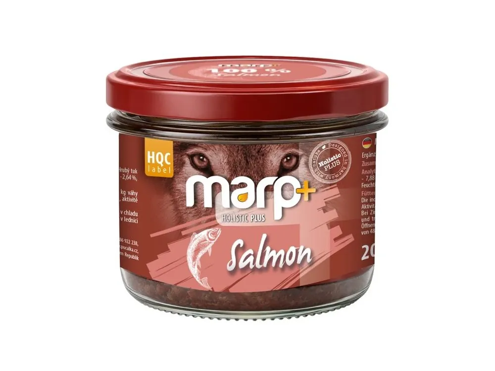 Nízká Cena Marp 100% losos ve sklenici pro psy 200 g