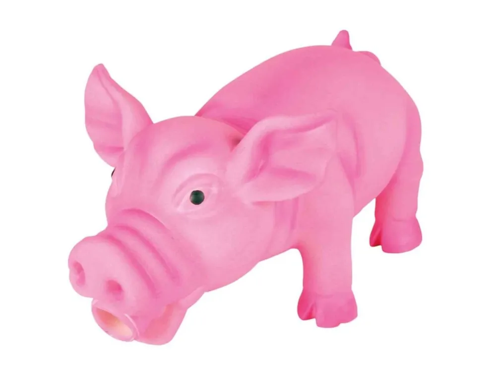 Horká Nabídka Chrochtající MINI prasátko, latex 17 cm