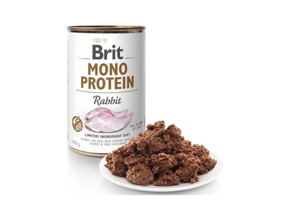 Akční Nabídka Brit Mono Protein konzerva Rabbit 400 g
