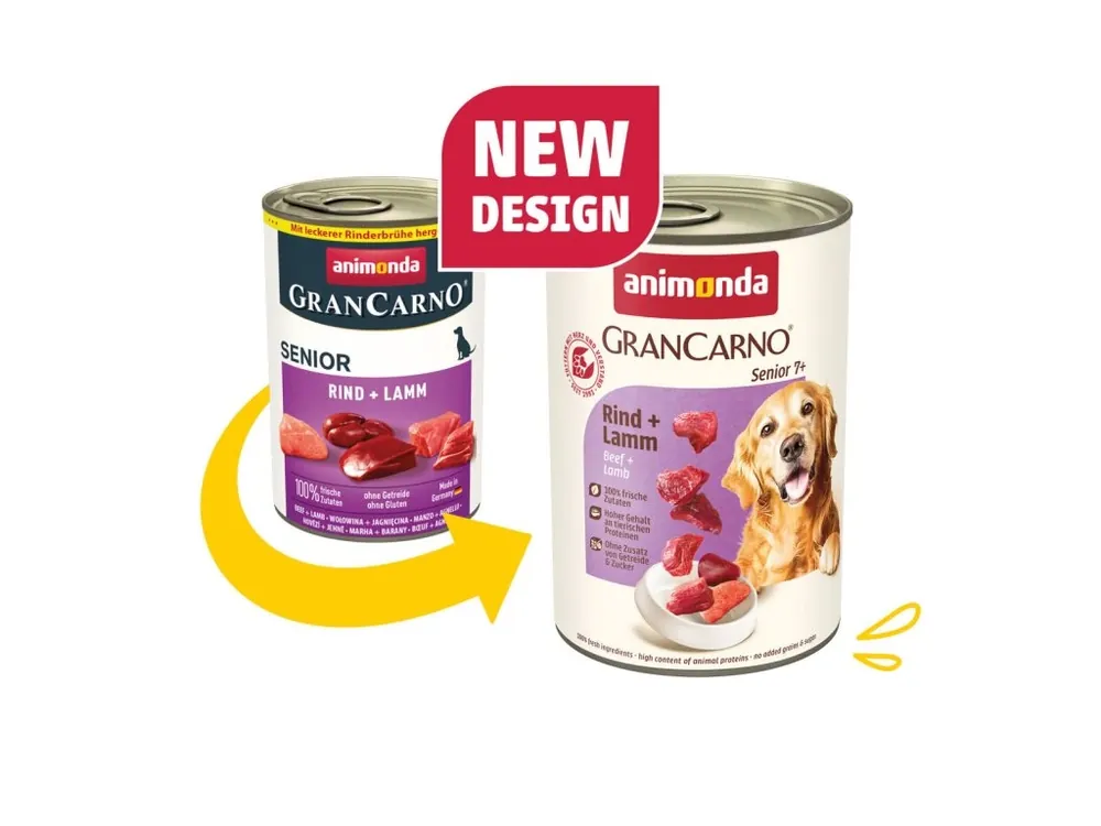 GRANCARNO Senior - hovězí, jehněčí 400g Sleva