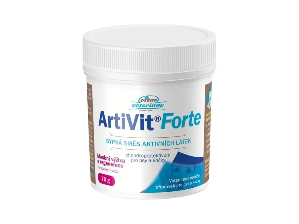 Vrácení Zdarma Artivit Forte plv. 70 g (kloubní výživa)