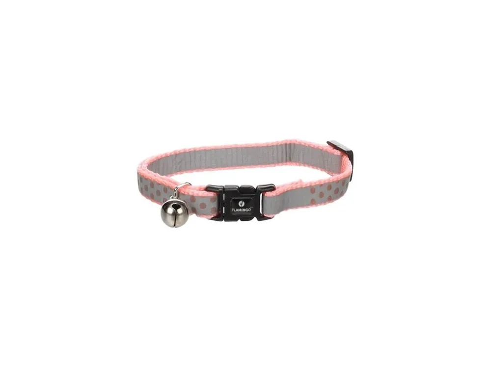 Nejlepší Cena Obojek cat Minx 20-34 cm růžový Flamingo