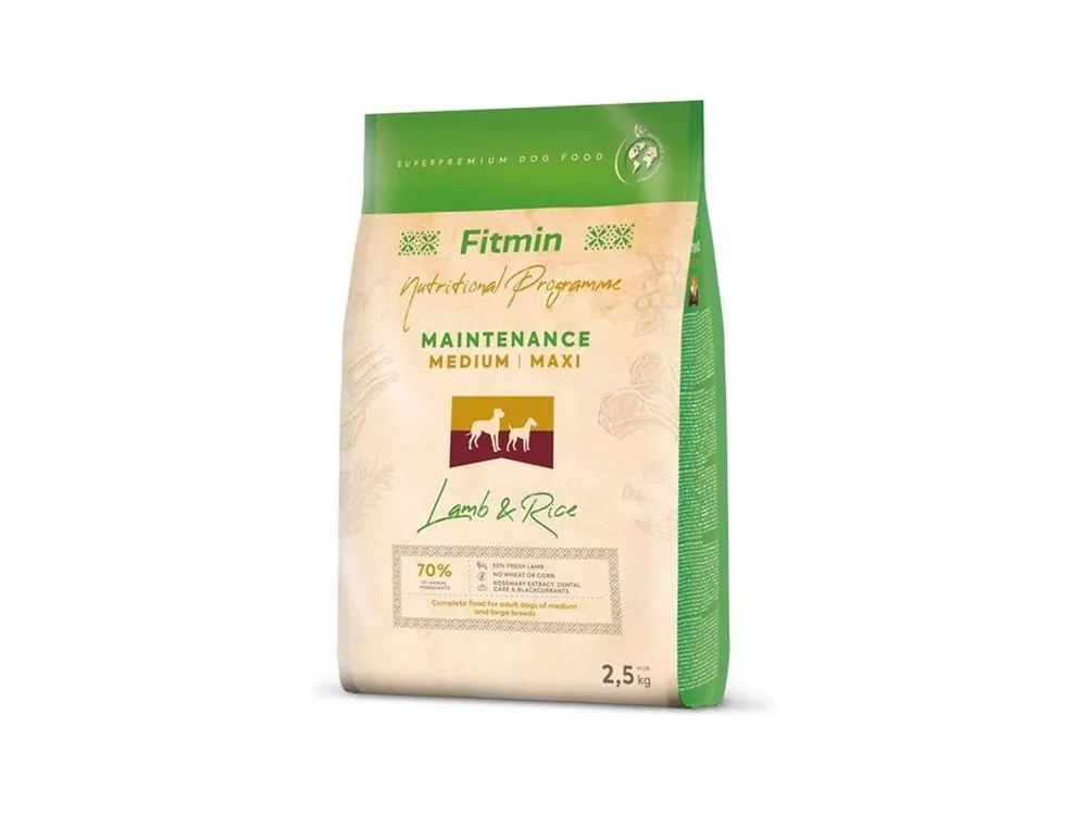Fitmin Dog Medium Maxi Lamb & Rice 2,5 kg Cenově Výhodný