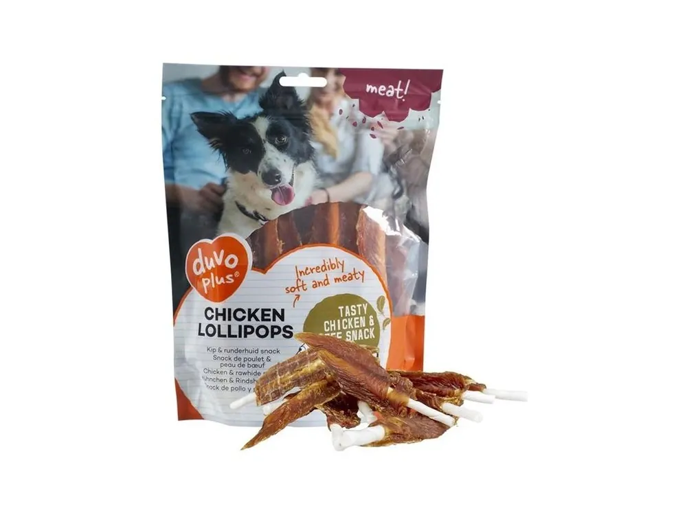 Top Prodej Duvo+ dog Meat! Chicken lollipops 400 g