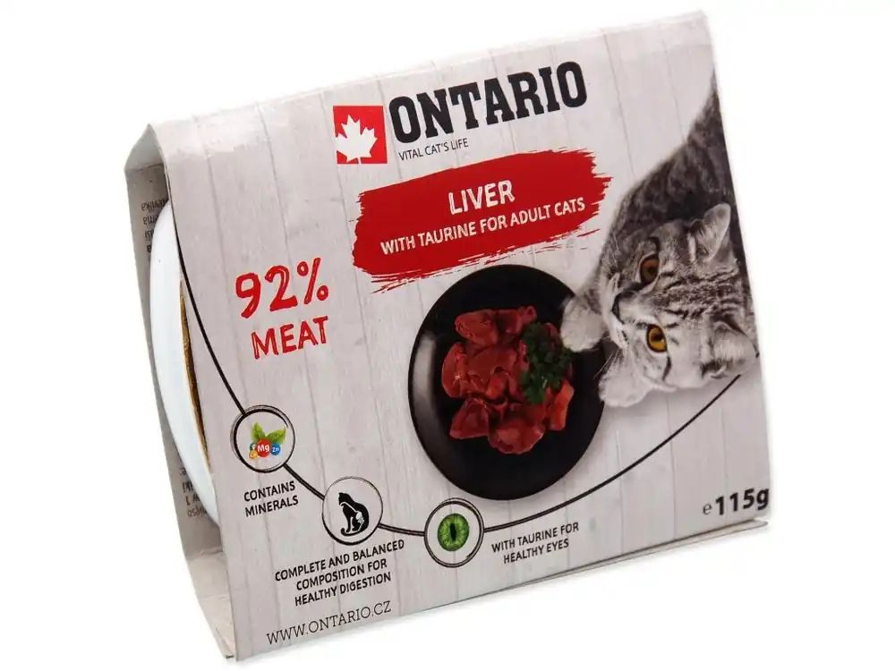 Vanička Ontario játra s taurinem 115 g Cenově Výhodný
