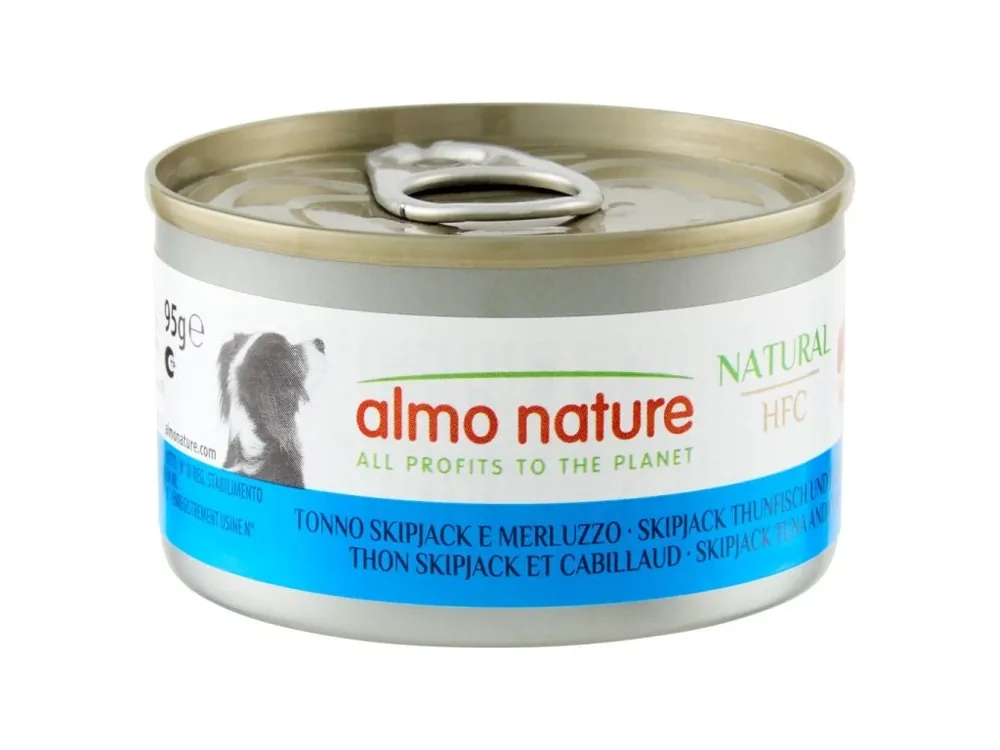 Almo Nature HFC DOG - Tuňák a treska 95g Výprodej