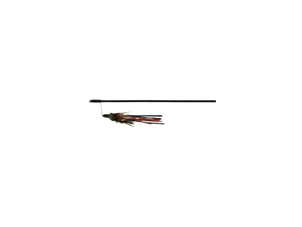 Udice s koženým střapcem a peřím 50 cm Aktuální