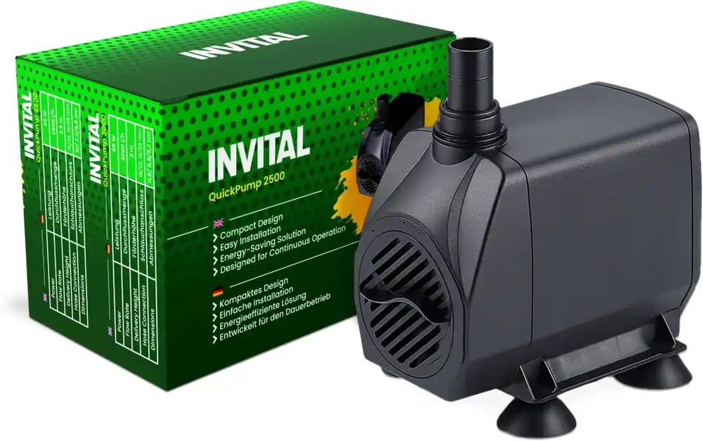 Originální INVITAL QuickPump 2500 výtlačné čerpadlo 2500 l/h - neúplný produkt