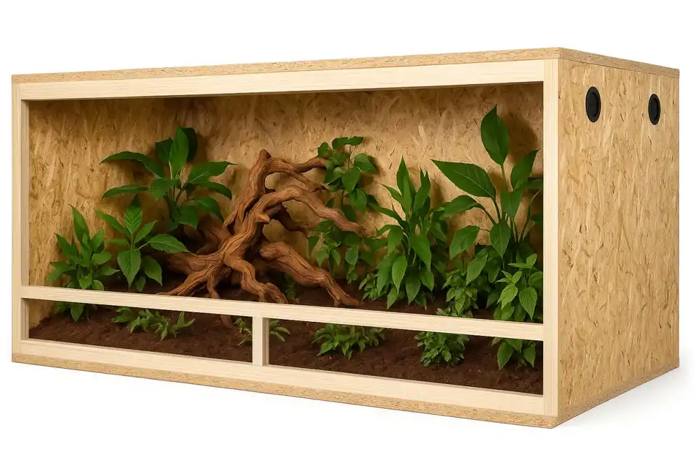 INVITAL OSB dřevěné sestavitelné terárium 150 x 60 x 80 cm Časově Omezené