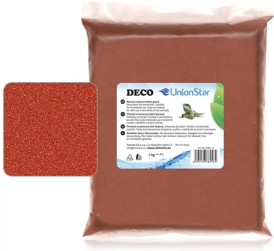 DECO terarijní písek terakota 2kg Nejlepší Volba