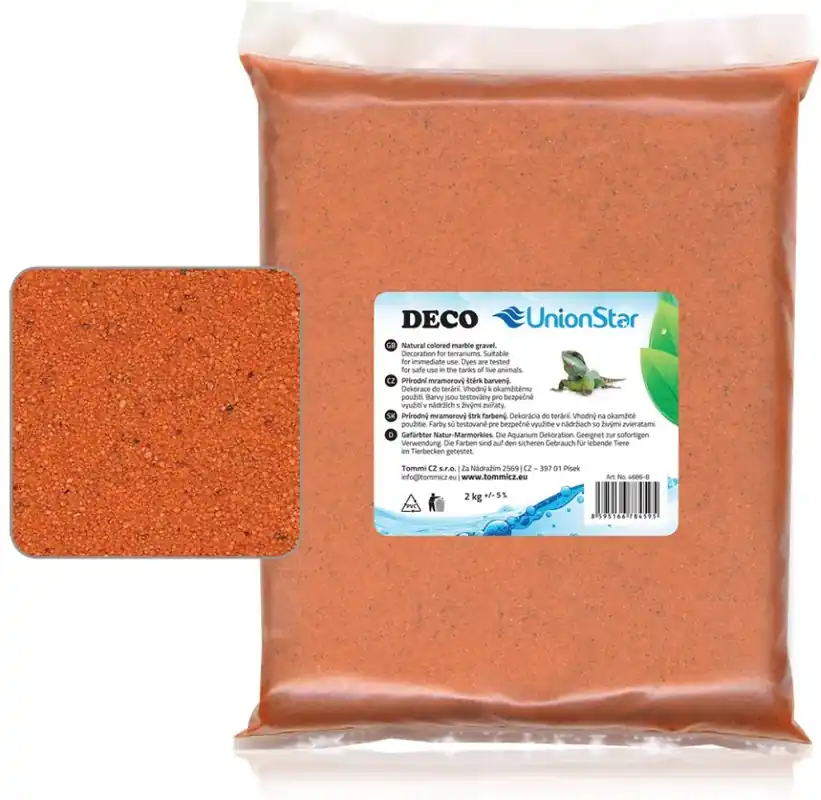 Hit Sezóny DECO terarijní písek oranžový 2kg