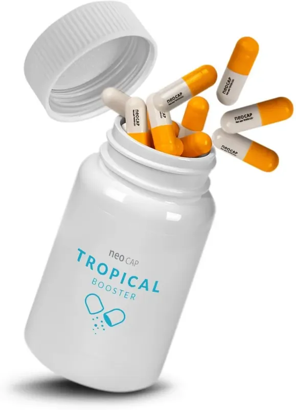 Speciální Cena Neo Cap Booster Tropical 20 kapslí - poškozený produkt