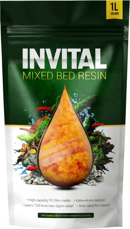 INVITAL MixedBed Resin 1 l pro dočištění vody z osmózy Horká Nabídka